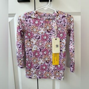 Bums & Roses Girls Let’s Boogie Long Sleeve Pajama Top NWT (Size 2T)